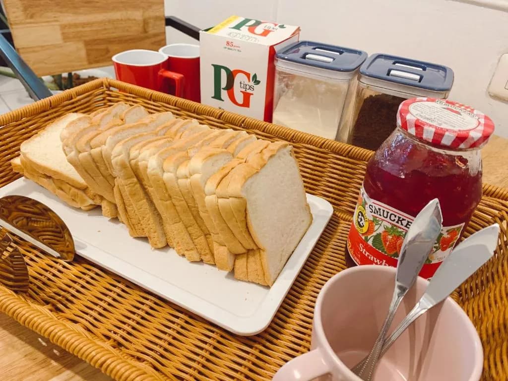 Pillow and bread hostel